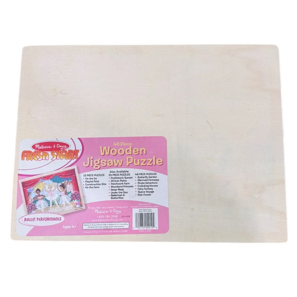 Melissa & Doug Fresh Start Ballet Performance 48 Piece Wooden Jigsaw Puzzle 2912